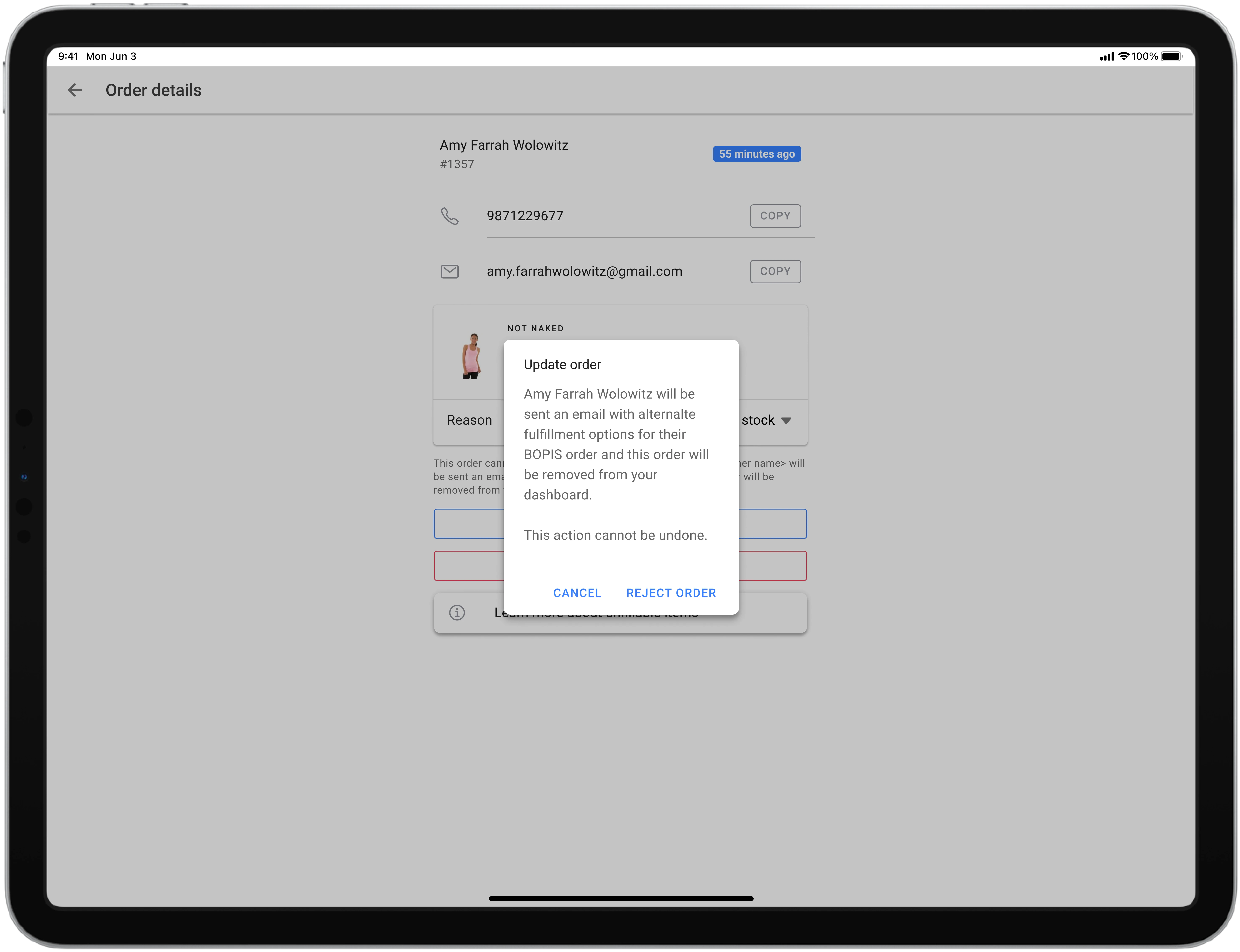 BOPIS Fulfillment App_Alternate Fulfillment Options