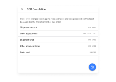 View COD Payment Details