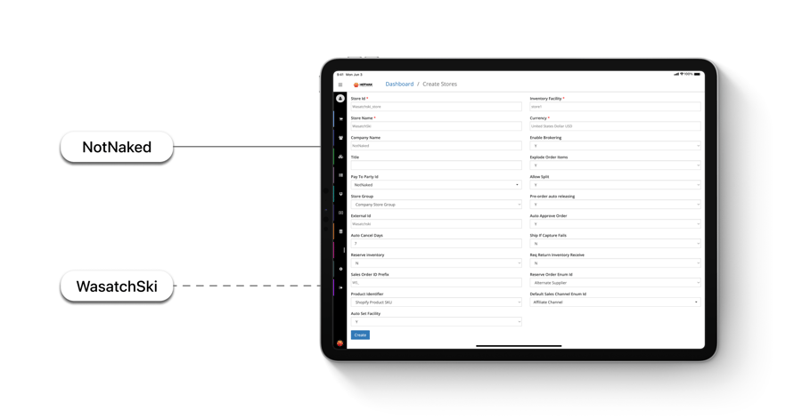Introducing create product store page