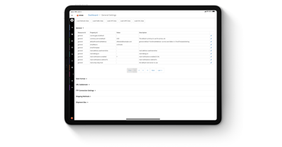 Added a New General Settings Page