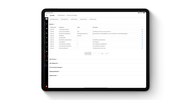 General Settings Page