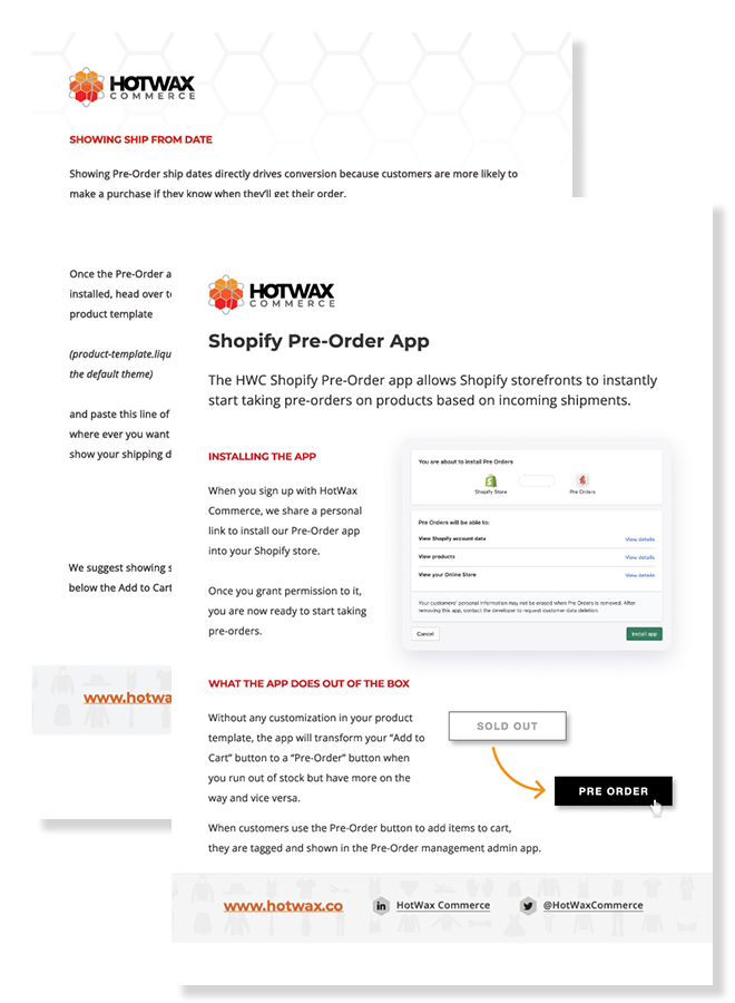 HotWax-Shopify-Pre-Order-App
