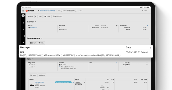 Inventory reallocation