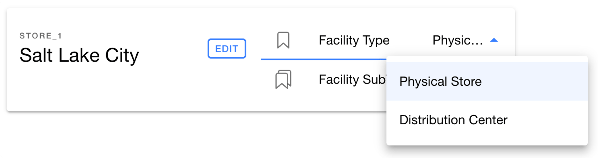 change facility type