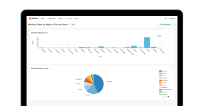 Monthly Sales by City and State Report