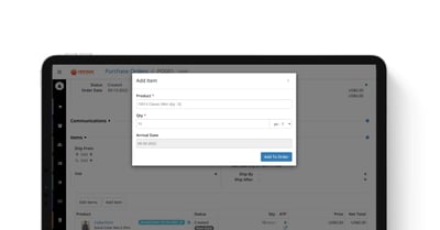 Adding New Items to a Purchase Order Directly from the “View Purchase Orders” Page