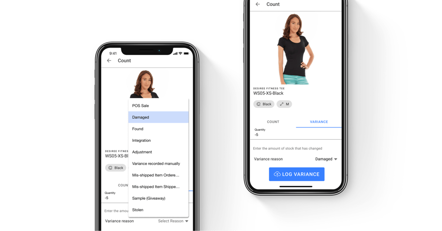Record Inventory Variances Directly from the Product Detail Page