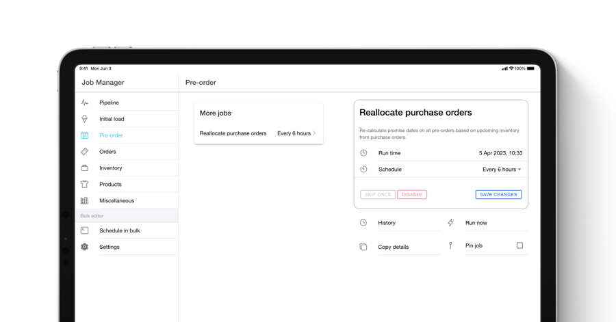 Reallocate Inventory for Early-Dated Purchase Orders