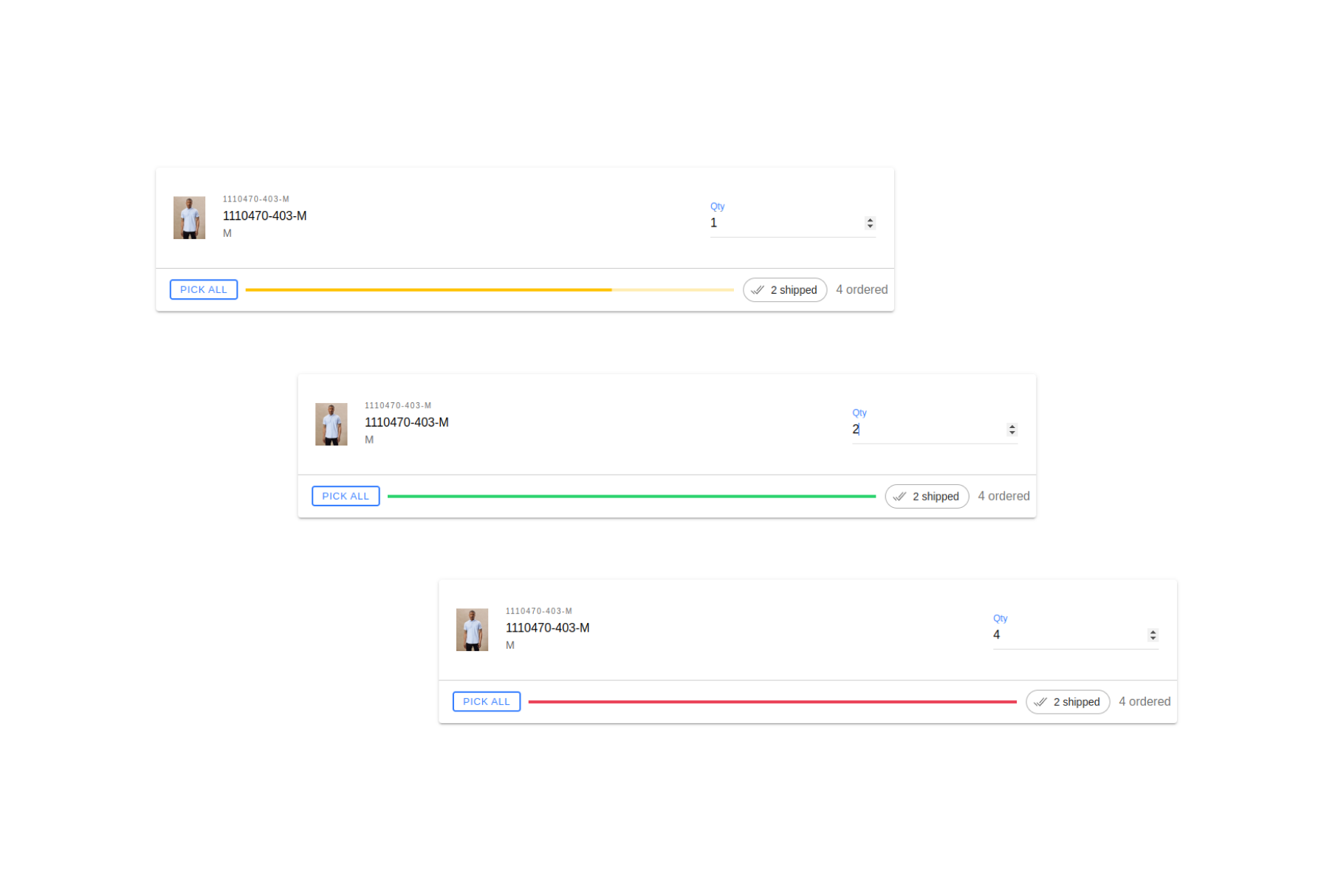 Progress Bar for Transfer Order Fulfillment