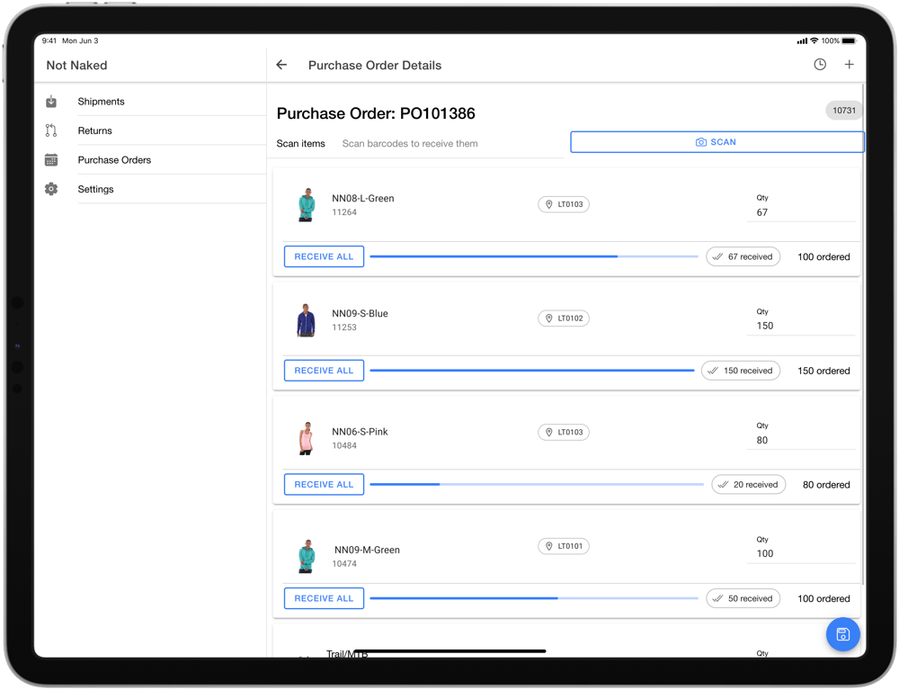 Receiving App