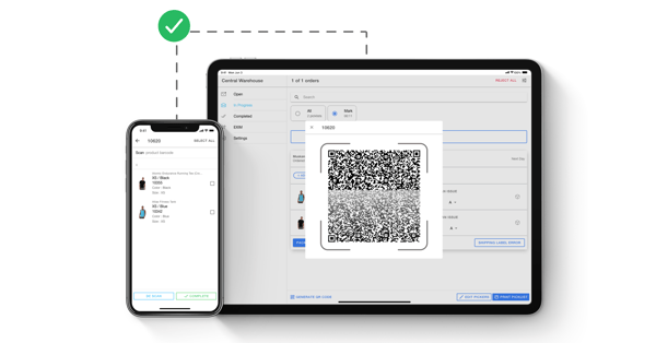 Scan QR Code to open Picklist
