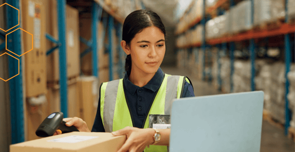 Performing inventory cycle counts in a retail store using a barcode scanner