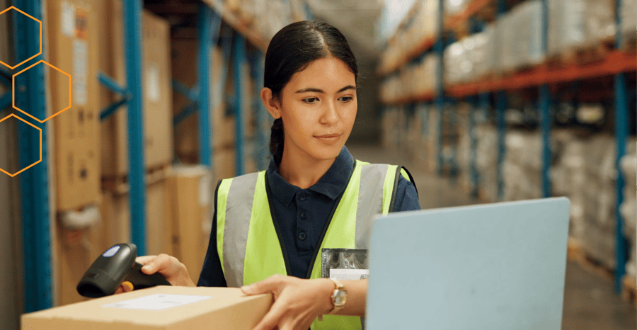 Performing inventory cycle counts in a retail store using a barcode scanner