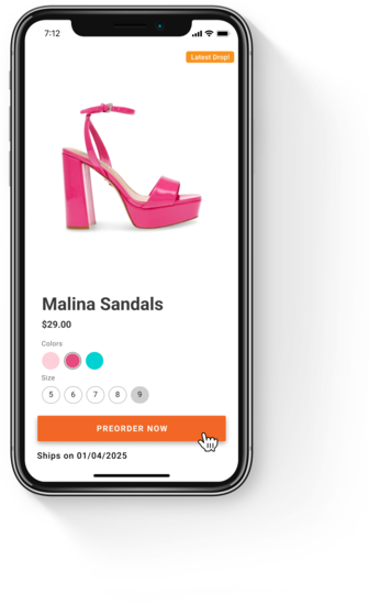 Product page with a pre-order button, one of the key benefits of pre-orders for retailers