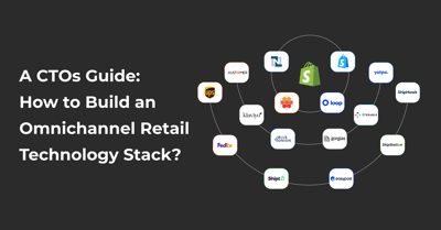 A CTO's guide to an omnichannel retail technology stack, with Shopify linked to a ring of retail system logos