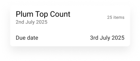 Cycle count task for a high-selling item before using ship from store