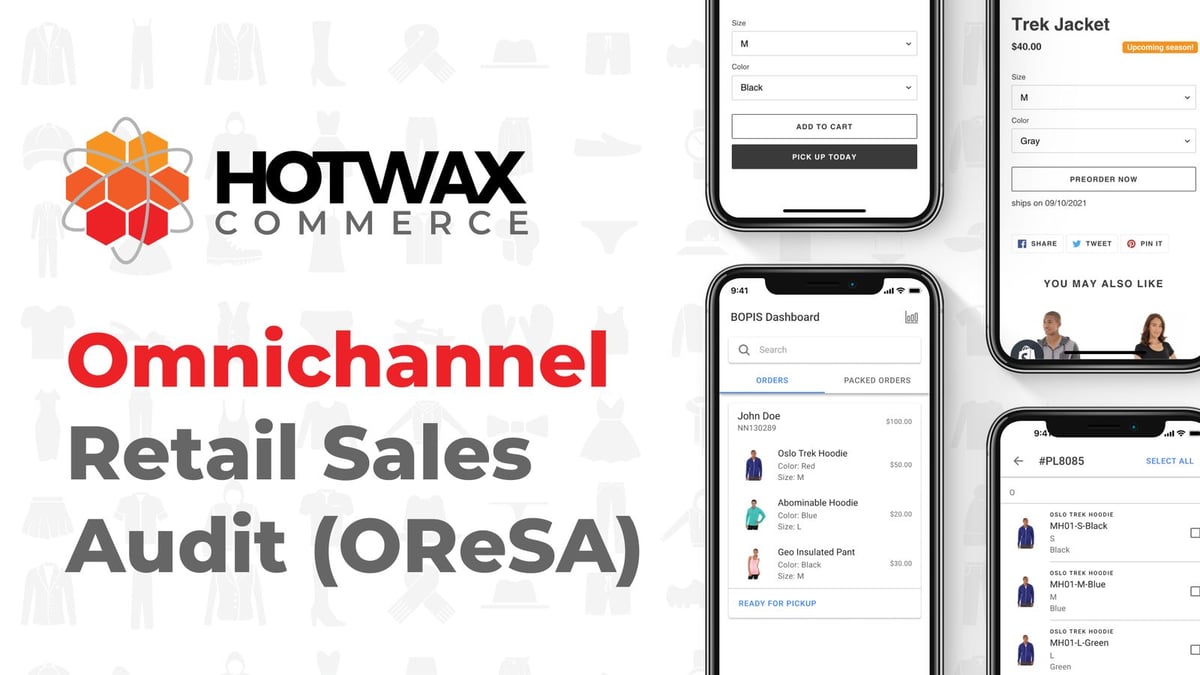 HotWax Commerce launches Omnichannel Retail Sales Audit (OReSA), shown on phones