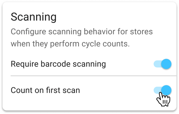 configure scanning