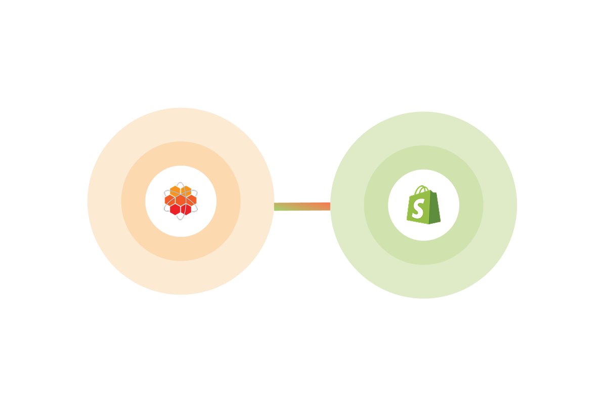 HotWax Commerce and Shopify logos connected to represent their smooth integration.