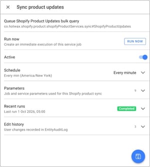 sync product hotwax