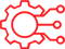 Gear icon for bi-directional communication in the Shopify NetSuite integration