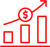 Analytics icon for advanced reporting in the Shopify NetSuite integration