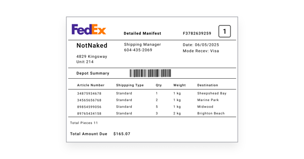 download manifest for carriers