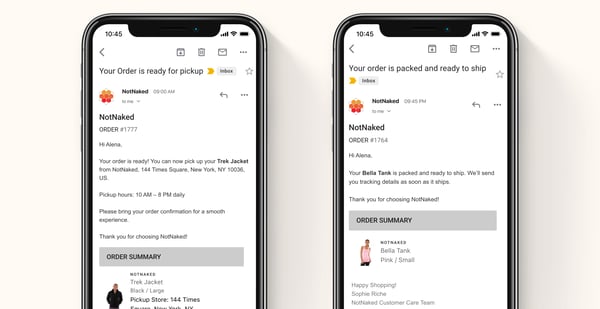 Image showing post purchase communication experience