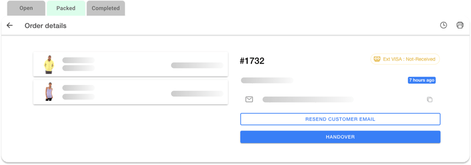 Order detail page with order status and shipment history, in the HotWax Commerce November and December 2023 release