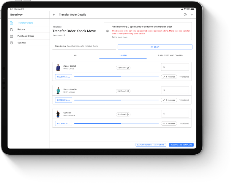 receiving-app-ui