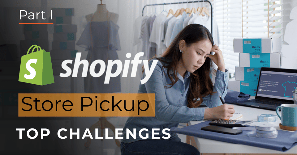 Store worker stressed at a desk, top challenges of Shopify store pickup, part I