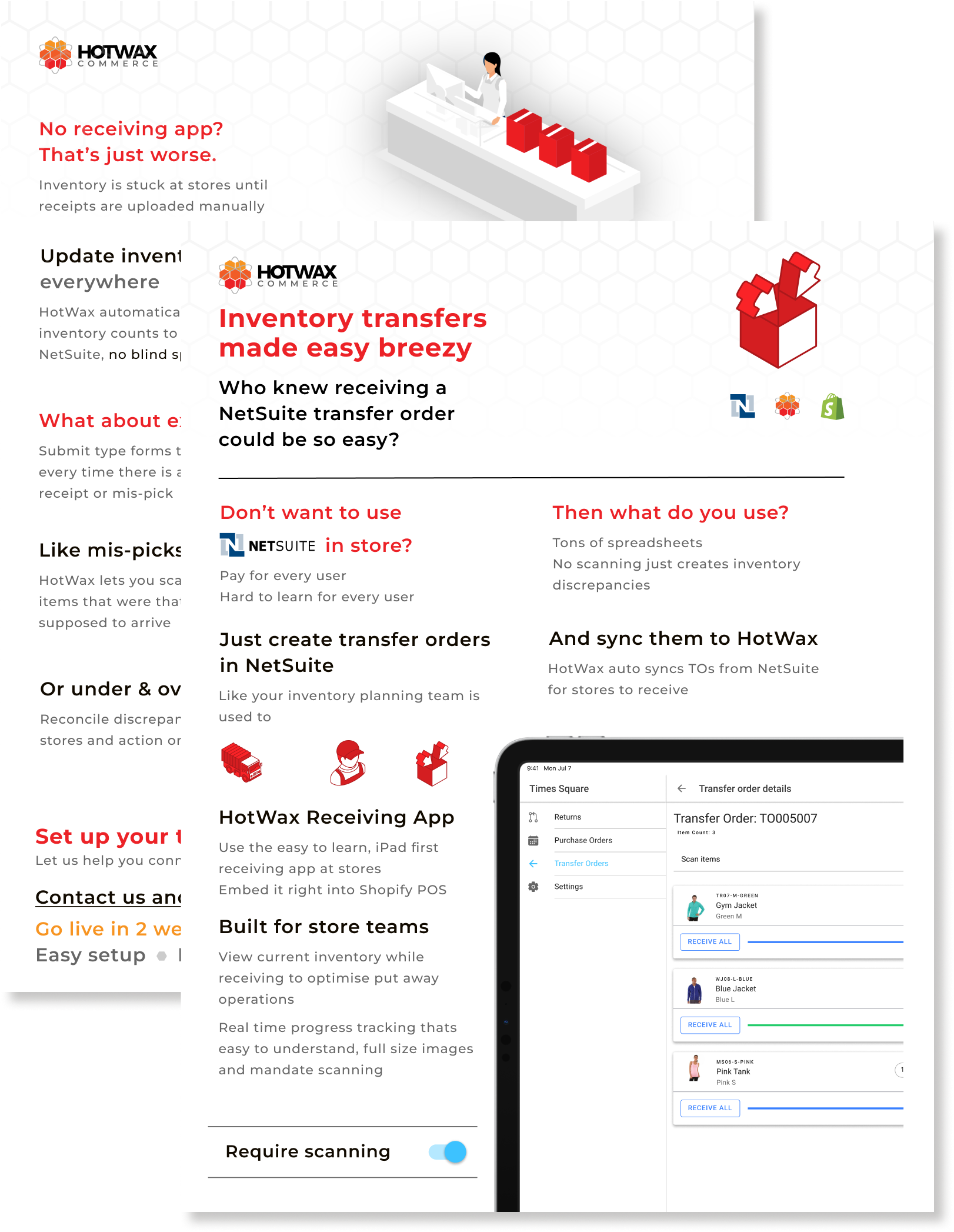 Inventory transfer solution brief pages