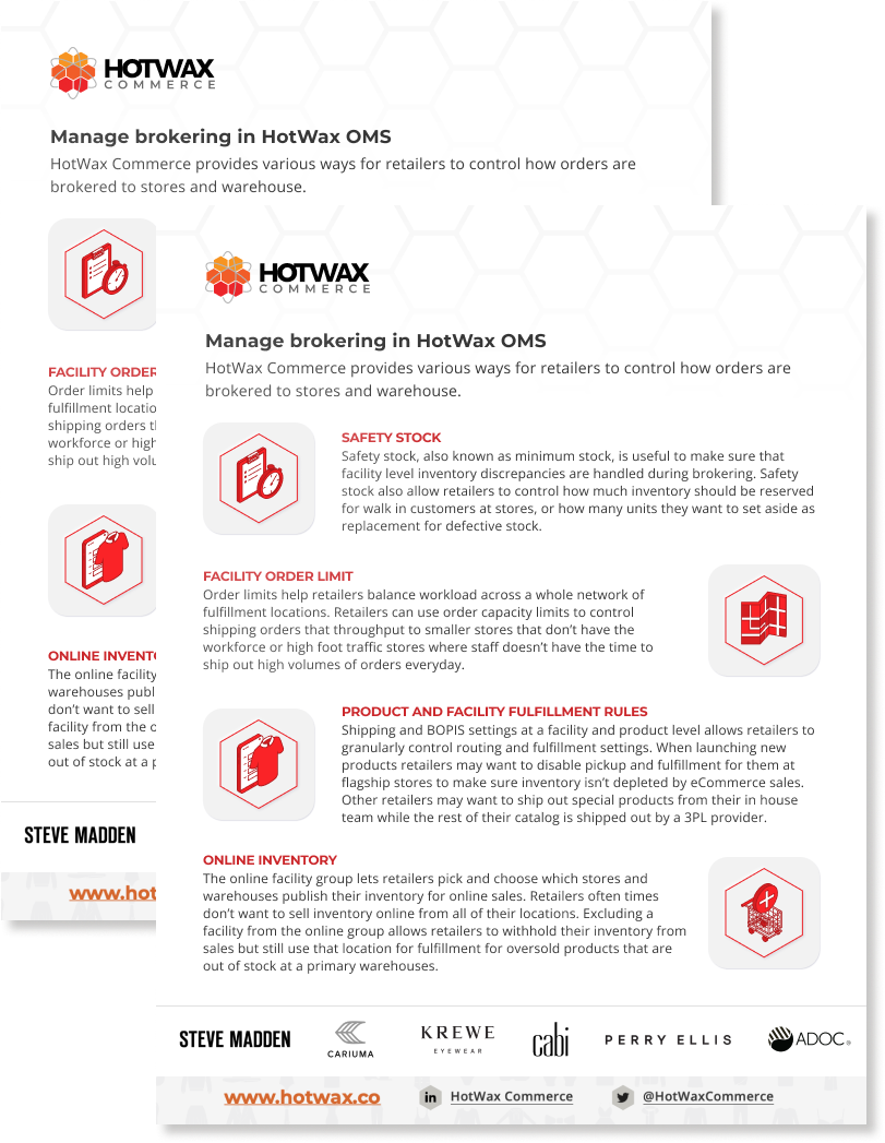 Order brokering controls solution brief pages
