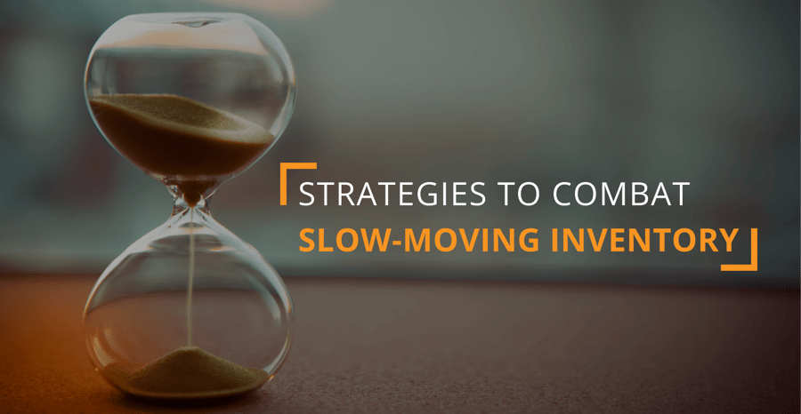 Hourglass with sand running out, a reminder that slow moving inventory loses value the longer it sits