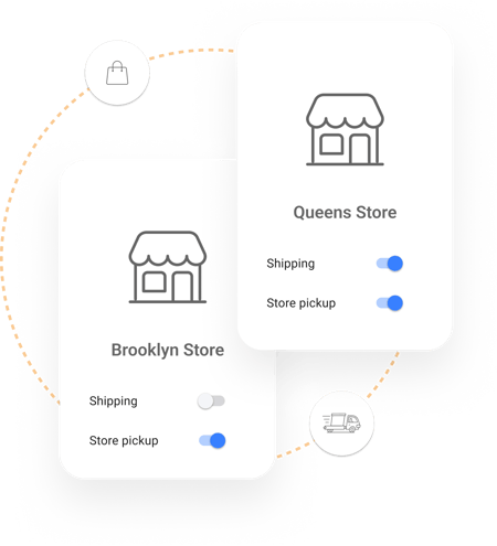 Choosing whether a store publishes inventory for BOPIS, shipping, or both