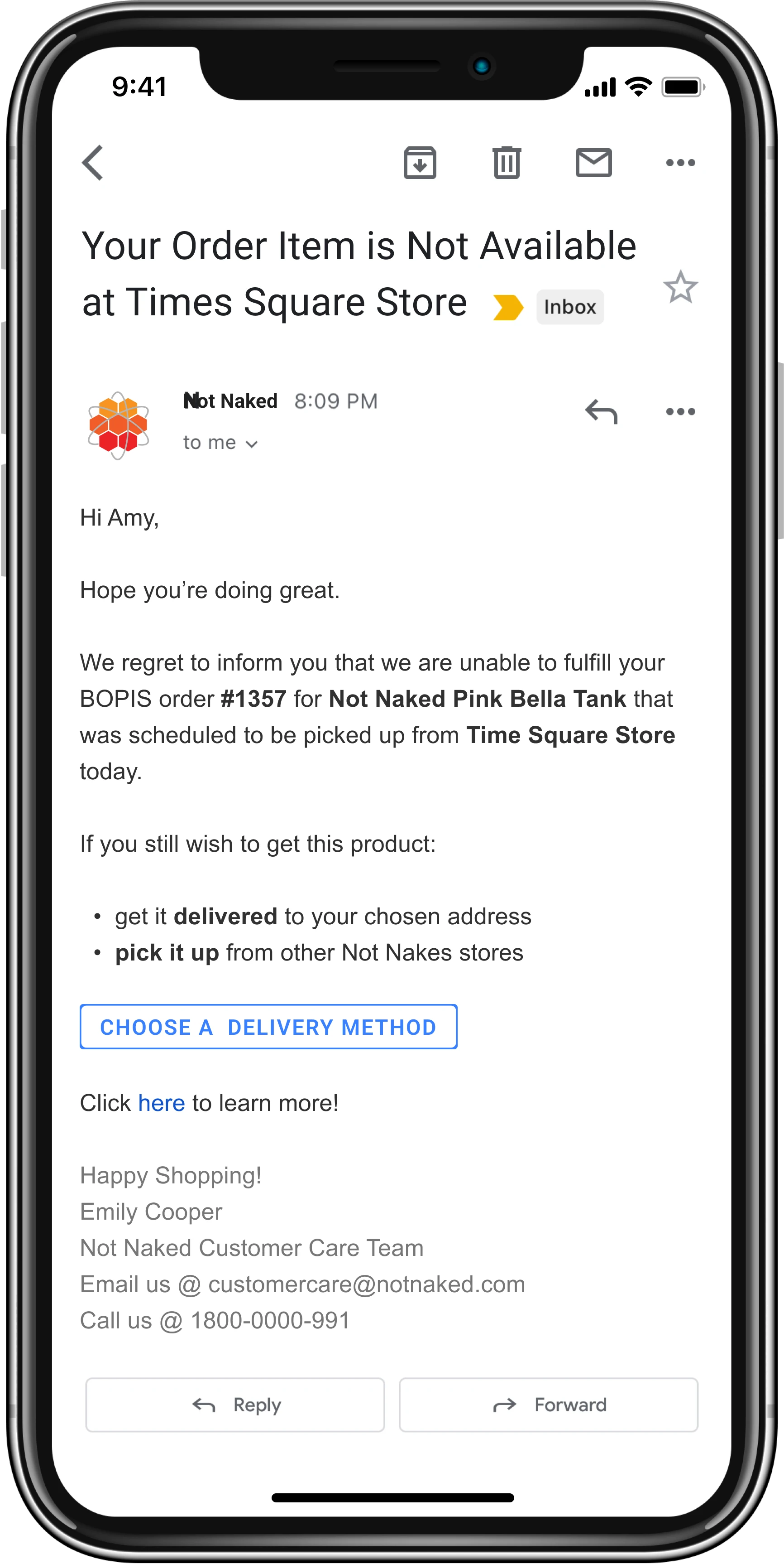 BOPIS_Reject Order email-1