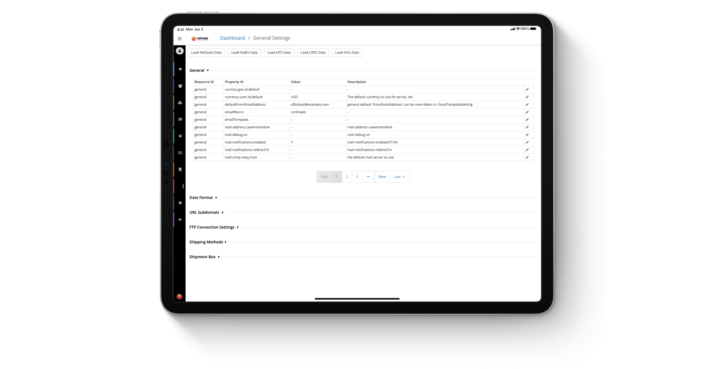 Added a New General Settings Page