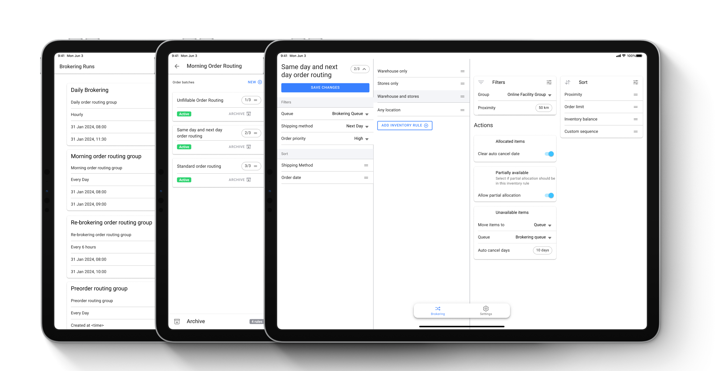 order routing app