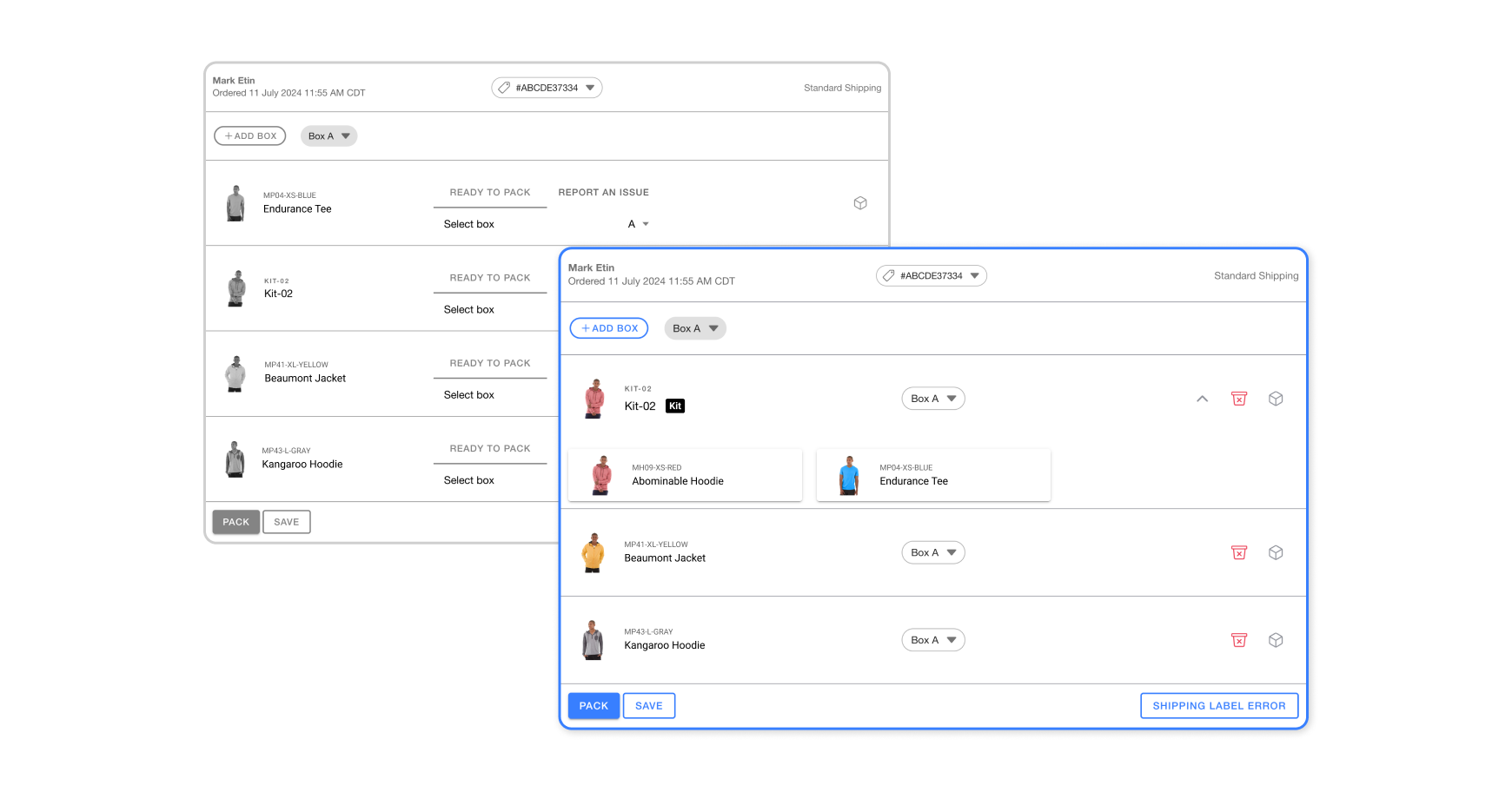 Fulfillment App Upgrade