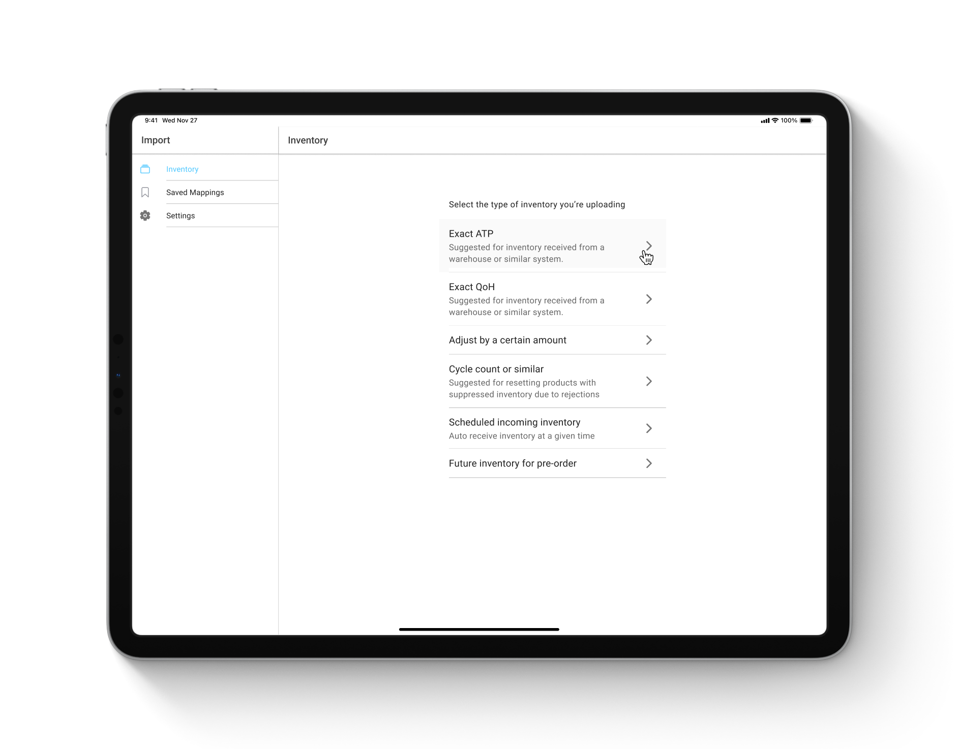 HotWax's revamped version of Import App