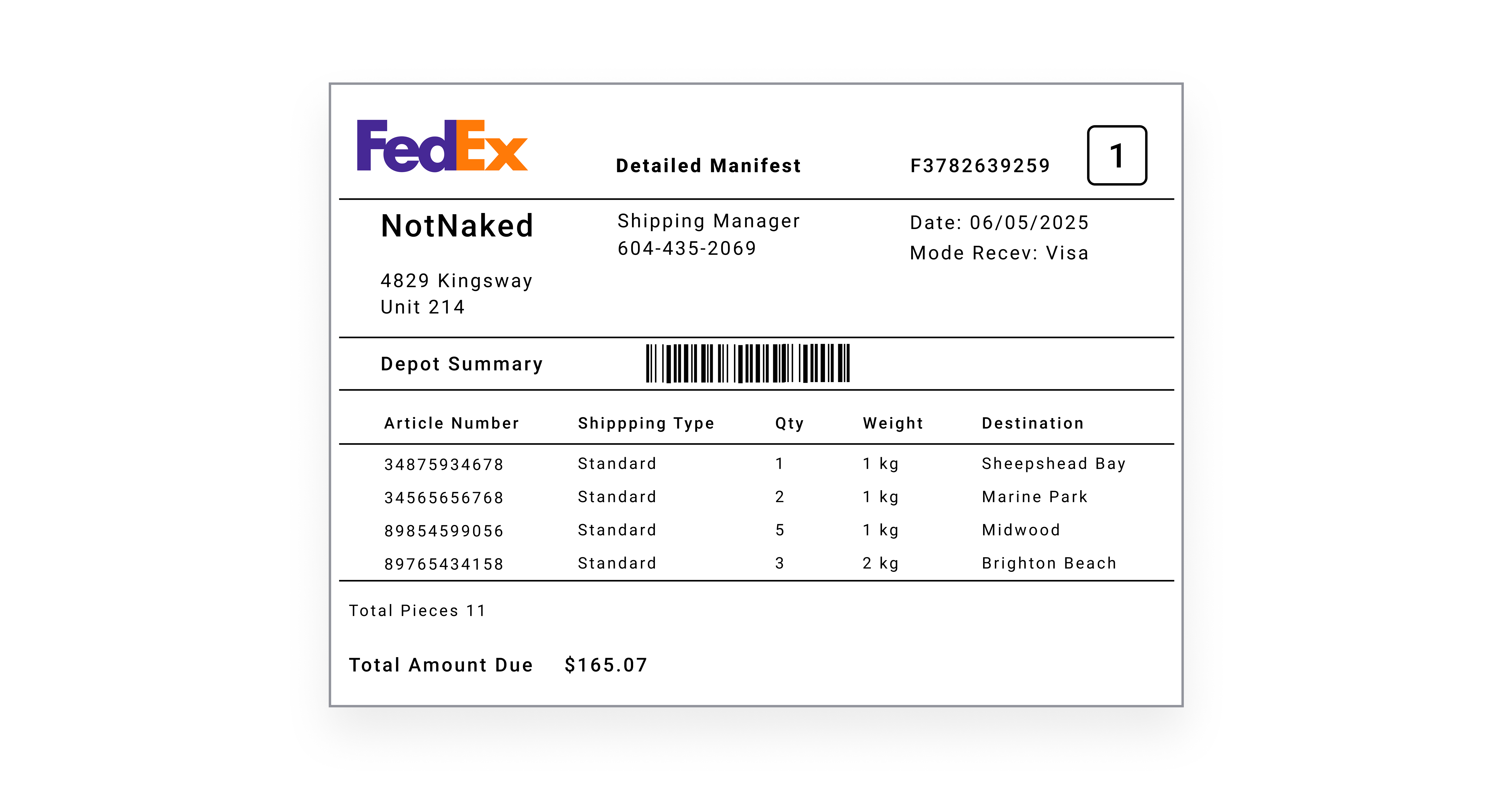 manifest-for-carriers