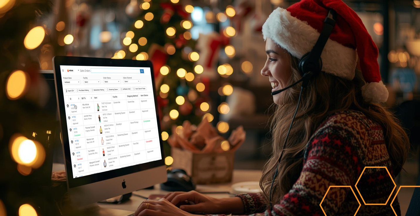 Customer service representative viewing the sales order page to see all customer orders and make edits or updates based on customer-requested changes.