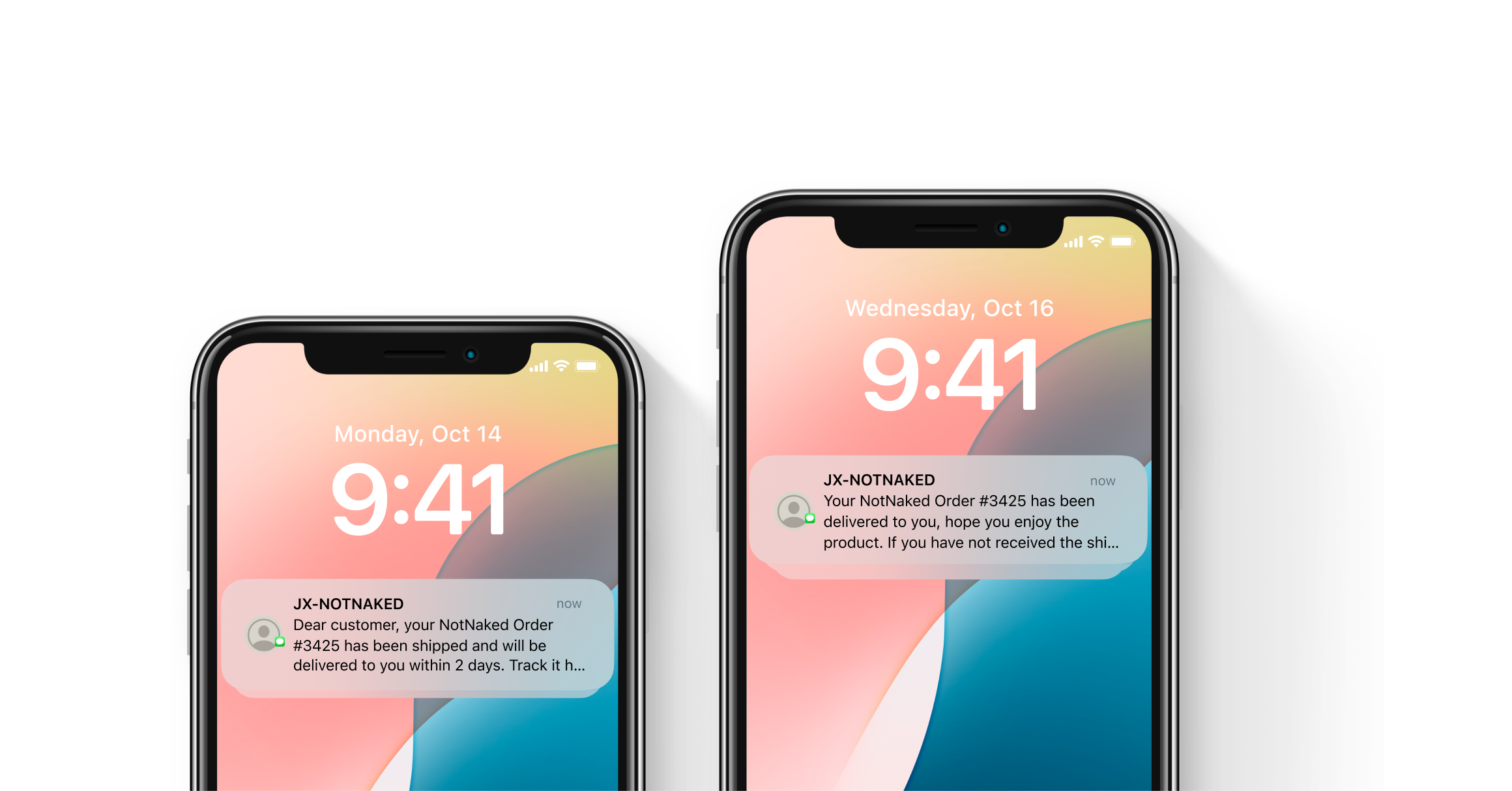 Post-purchase shipment notification sent to customers, in the HotWax Commerce September 2024 release